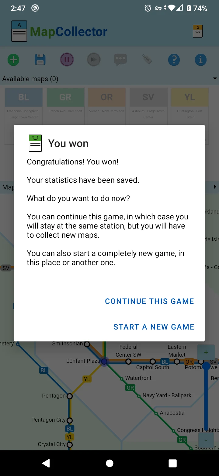 Map Collector screenshot