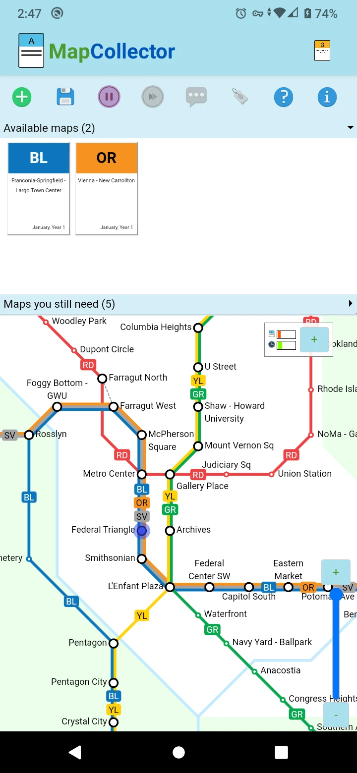 Map Collector screenshot